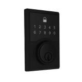 DefiantSquare Matte Black Compact Touch Electronic Single Cylinder Deadbolt