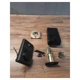 DefiantSquare Matte Black Compact Touch Electronic Single Cylinder Deadbolt