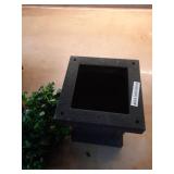 2 ft. Prelit Boxwood Porch Artificial Christmas Tree with Black Pot and Warm White Lights, - Retail: $50