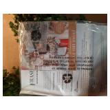 2 ft. Prelit Boxwood Porch Artificial Christmas Tree with Black Pot and Warm White Lights, - Retail: $50