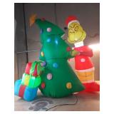 4 ft  Dr. Seuss the Grinch with Tree Remote Controlled Christmas Inflatable Decoration