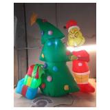 4 ft  Dr. Seuss the Grinch with Tree Remote Controlled Christmas Inflatable Decoration