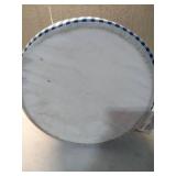 Pouf Striped Blue - Room Essentials