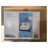 Memory Foam Filled Bean Bag Chair with Corduroy Cover Cream - Room Essentials - Retail: $85