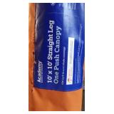 Outdoors One Push 10 ft x 10 ft Straight Leg Canopy - Orange