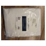 50\"x95\" Sun Zero Blackout Evelina Faux Dupioni Silk Curtain Panel Pearl: Modern Solid Back Tab Indoor Panel