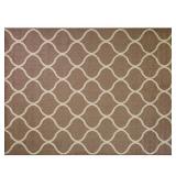 Maples Rugs Transitional Fretwork CafÃ© Tan Indoor Long Runner Rug  2 6  x 10 - Retail: $55
