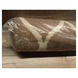 Maples Rugs Transitional Fretwork CafÃ© Tan Indoor Long Runner Rug  2 6  x 10 - Retail: $55