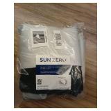 52\"x63\" Sun Zero 100% Blackout Oslo Theater Grade Grommet Curtain Panel White: Modern Energy Efficient Indoor Drapery