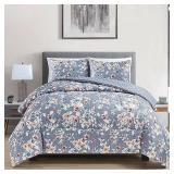 Richmond Park Talia Floral 3-pc. Midweight Comforter Set Full/Queen