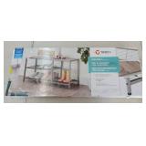 Trinity Modern 3-Tier Shoe Storage Bench *Missing Hardware & Instructions  - Retail: $45