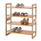 Trinity Bamboo Shoe Rack, Pack of 2 - Retail: $211