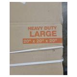 Set of [10] Eco-Friendly Heavy Duty Moving Boxes - 20x20x20 - Retail: $25