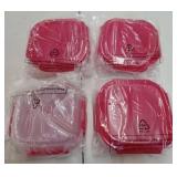 Lock&Lock Small Divider Plates Set of 4 - Red