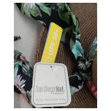 San Diego Hat Company Brown Sun Hat with Floral Band - Retail: $25