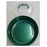 Green Pie Carrier with Clear Lid Set