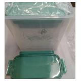 Lock&Lock 3-Piece Nestable Cereal Container Set - Sage Green