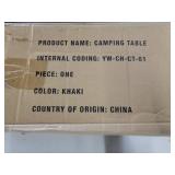 Young Wood Portable Camping Table - Khaki