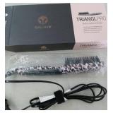 Calista Triangle Pro Heated Detailer Brush - Leopard Print - Retail: $45