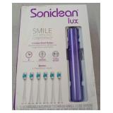 Soniclean Lux Electric Toothbrush Set with 6 Brush Heads - Retail: $49
