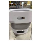 Portable Washing Machine, 15L Mini Collapsible Washer with 3 Cleaning Modes for Baby Clothes, Underwear, Small Foldable Laundry for Travel Apartment Home Dorm Hotel Camping (White+Grey) - Retail: $0