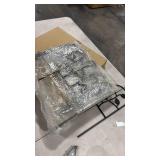 5 Pack Wrought Iron Garden Fence,Total2.5ft (L) x 18in (H) Garden Fence Decorative Garden Fence Landscape Line Folding FenceDecorative Panel - Retail: $0