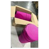 SIX PACK of Bucket with Lid, Garden Tool Bucket, Household, Water Storage, Fishing Bucket, Portable Storage Bucket with Cover, Storage Bucket (10.2 inches (26 cm), Pink) - Retail: $0