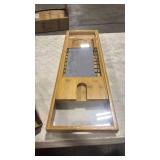 Extendable Bathtub Tray, Bath Spa Organizer Rack, Adjustable Reading Book, Wine & Tablet Holder, Bathroom Storage Shelf Tray - Retail: $0