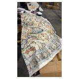 VK VKÂ·LIVING Round Washable Rug 90in Vintage Machine Washable Area Rugs with Non Slip Round Rugs for Living Room Bedroom Traditional Woven Rug Carpet Stain Resistant Dining Home Office Boho Rug - R