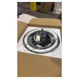 3 Ring Pendant Light Chandelier 38W LED Round Ceiling Light Fixture Compatible with Dining Room Over Table Living Room, Ceiling Chandelier,6000k (black, not gold) - Retail: $0