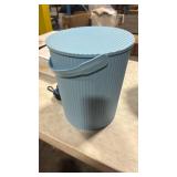 Plastic Storage Bucket with Lid Thickened Portable Water Tub Household Shower Basket Multi-Purpose Organizer for Laundry Camping and Home Use 10L - Retail: $0