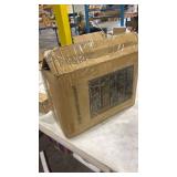 Two Pack-JIUYOTREE 5-Tiers Portable Bookshelf with Fabric Cloth at Back, 10 Cube Closet Storage Organizer Bookcase, Living Room,Study Room,Bedroom, Grey - Retail: $0