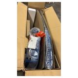 NOBPEINT Dining Chair Upholstered Fabric Dining Chairs with Copper Nails,Set of 2,Blue - Retail: $0