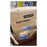 2 pack 3-Inch High Density Medium Firm Foam Mattress Topper, CertiPUR-US Certified for Superior Comfort and Support, King, White - Retail: $0