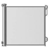 Retractable Baby Gate for Stairs & Doorways - 55\" Wide Portable Safety Gate | Fits Baseboards, Easy to Use Indoor/Outdoor | Mesh Gate for Dogs, Puppies, Gray - Retail: $0