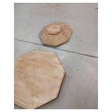 Farmhouse Whitewashed Wood Accent Table Brown - Olivia & May: Handcrafted, No Assembly Required - Retail: $423