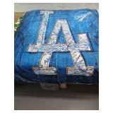 LA Dodgers Baseball Blanket 40 inches x 50 inches  - Retail: $25