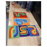 BAOFUBA 5 Pcs Marble Maze Mat Sensory Fidget Stress Relief Toys Calming Toys,Sensory Mini Mats Tiles for Autistic Children Classroom Fidgets for Students Quiet - Retail: $12