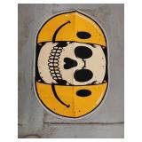 Creative smiling skull face rug 30 x 20 inch - Retail: $20