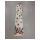 Christmas Red Truck Table Runner with Snow Scene 90 x 12 1/2 inch - Retail: $24