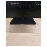 Modern Storage Container with Black Lid - Retail: $8