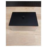 Modern Storage Container with Black Lid - Retail: $8