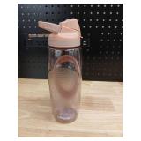 Coolgear Plastic Water Bottle with Pink Flip Lid - Retail: $12