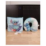 Disney Stitch Tropical Pillow & Neck Pillow Set - Retail: $25