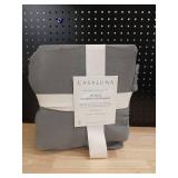 Full/Queen Rayon from Bamboo Matelasse Blanket Dark Gray - Casalunaâ¢ - Retail: $70