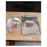 BBQ Grill Foil Drip Pans and Pie Pans Set - Retail: $12