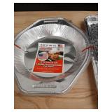 BBQ Grill Foil Drip Pans and Pie Pans Set - Retail: $12