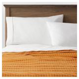 King Lofty Velvet Quilt Dark Gold - Thresholdâ¢: Luxurious Polyester Fill, Machine Washable, OEKO-TEX Certified - Retail: $89