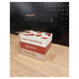 Inspirational Apple Pattern Wooden Book set - Retail: $18