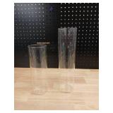 Clear Glass Cylinder Vases - Set of 2 - Retail: $15